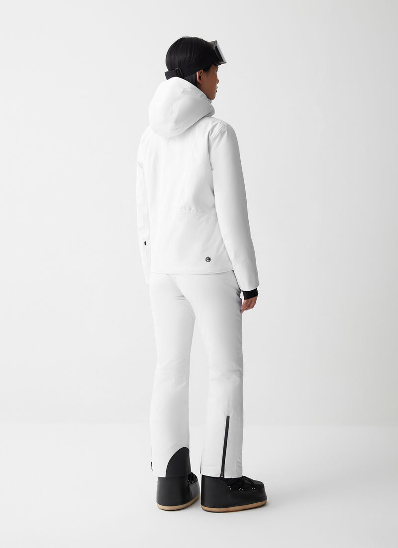 Two-fabric ski jacket
