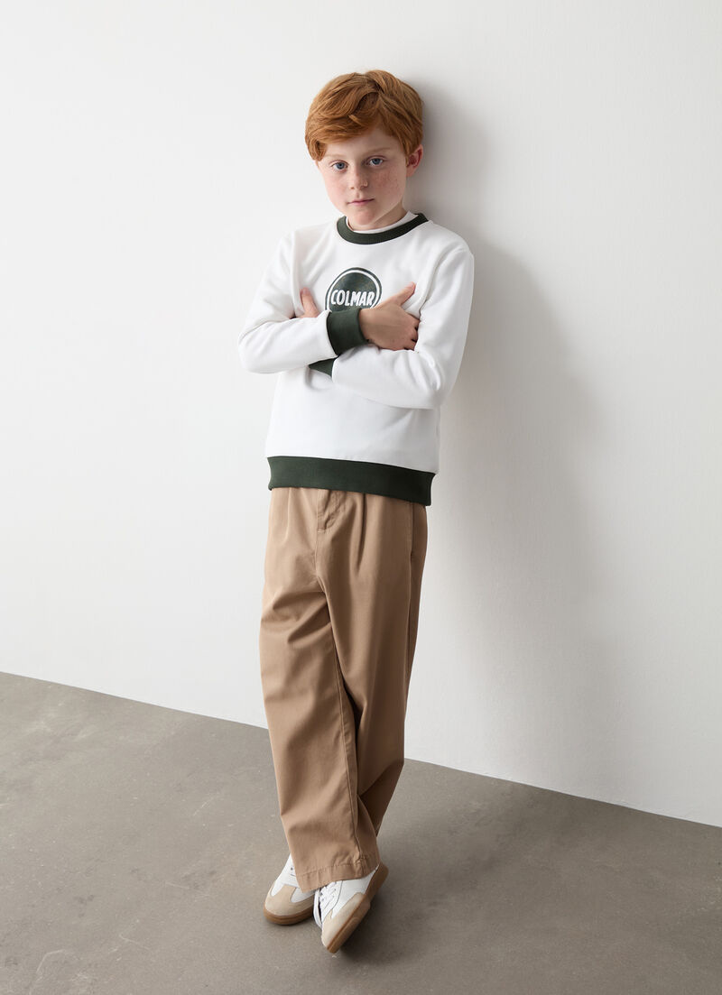 Sweatshirt with camouflage logo