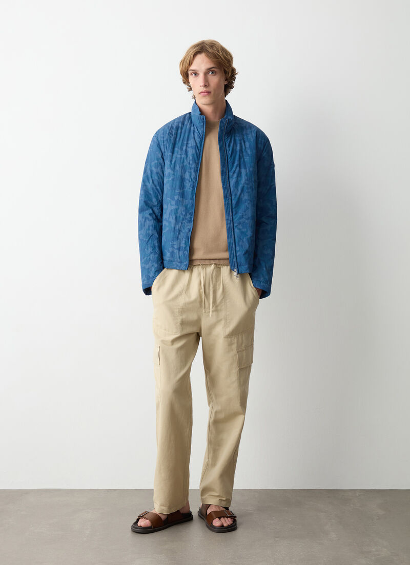 Camouflage down jacket