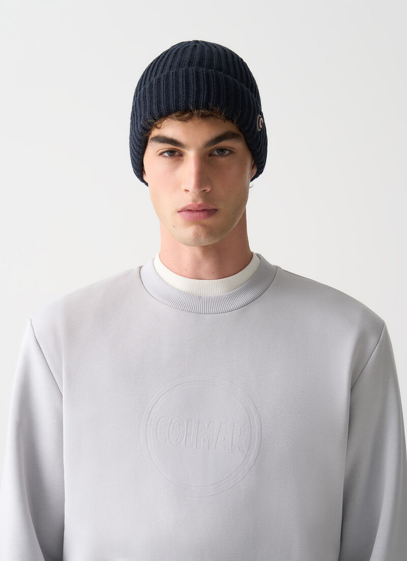 Crew-neck sweatshirt with logo