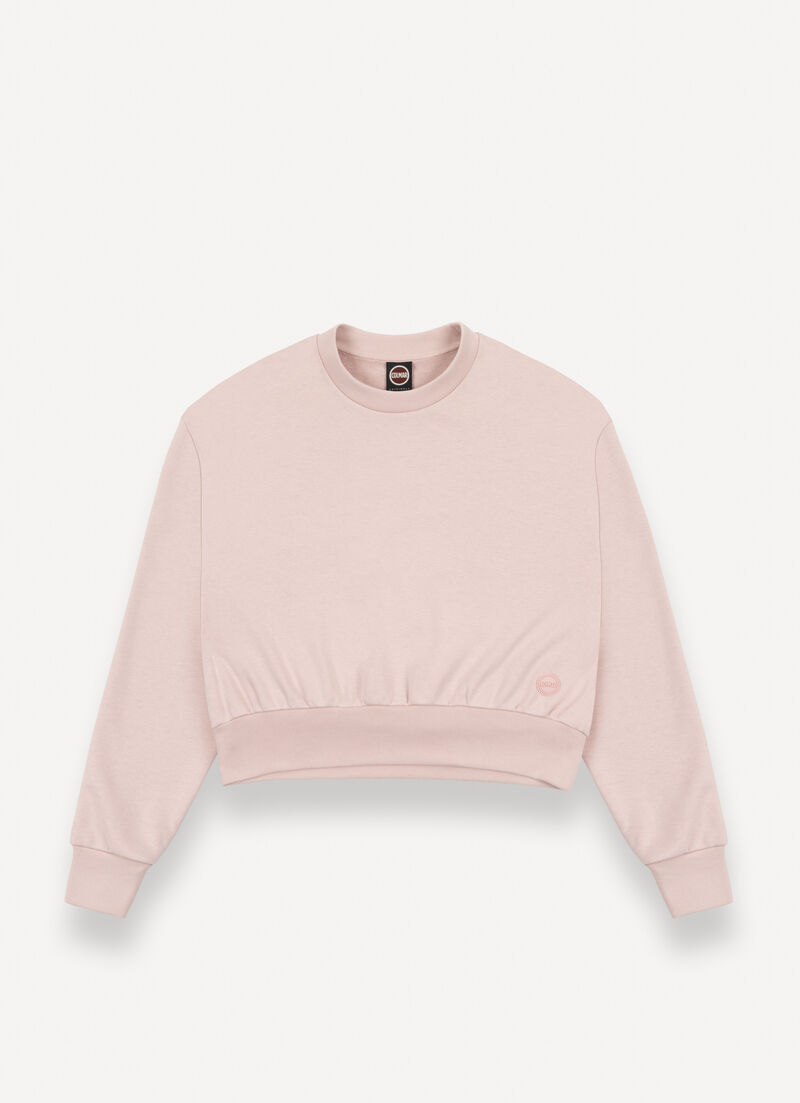 Cropped relaxed-fit sweatshirt