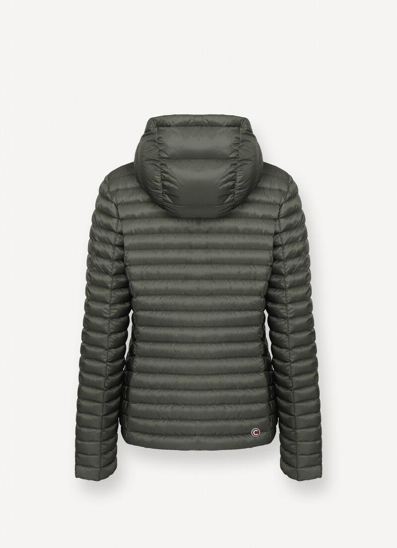 Light down jacket with hood