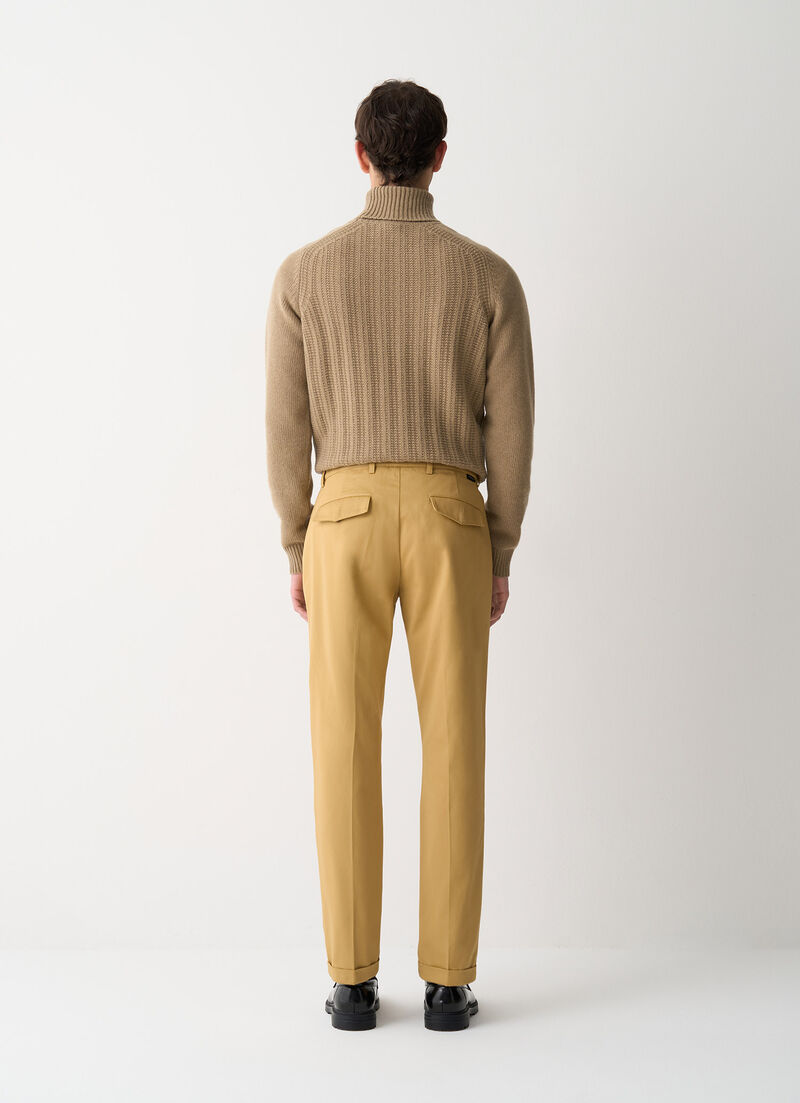 Cotton chino trousers