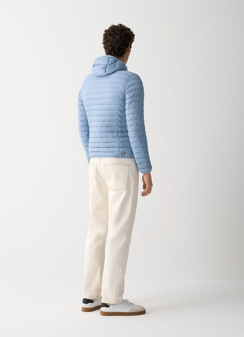 Light down jacket with hood