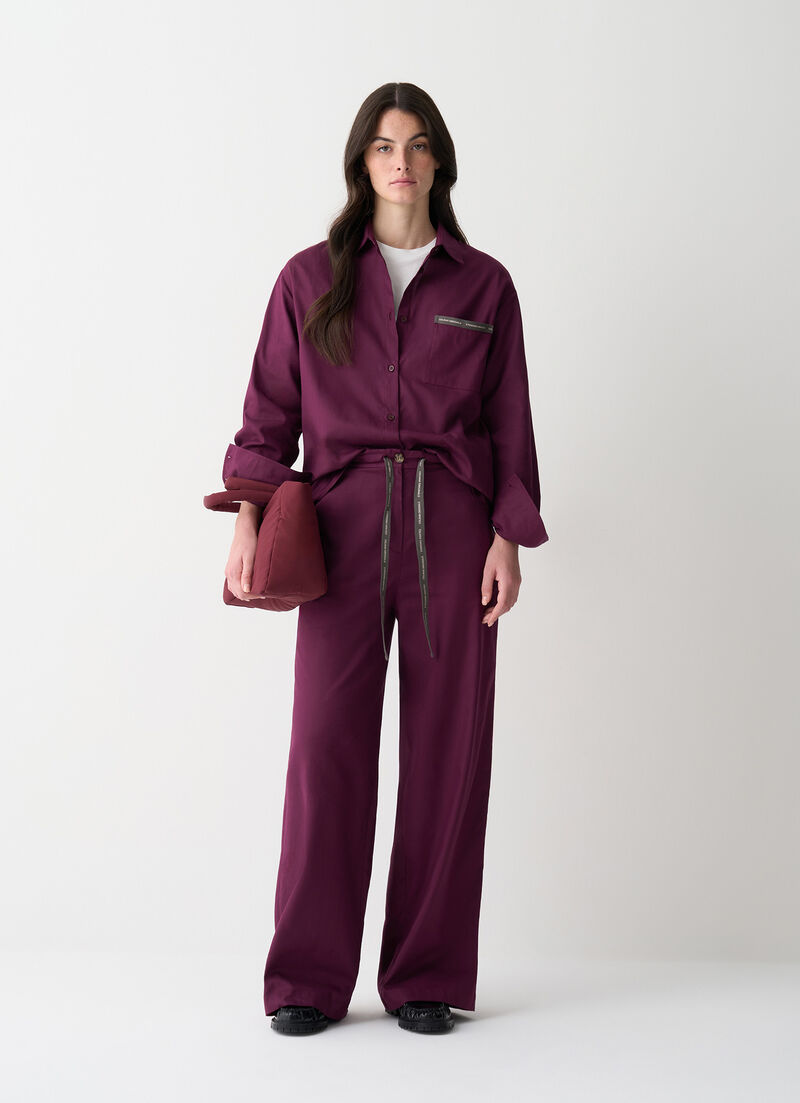 Cotton flannel trousers