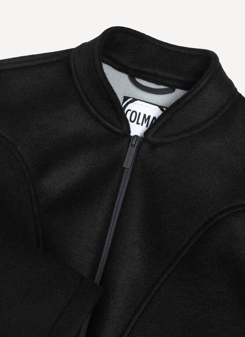 Cropped scuba bomber jacket