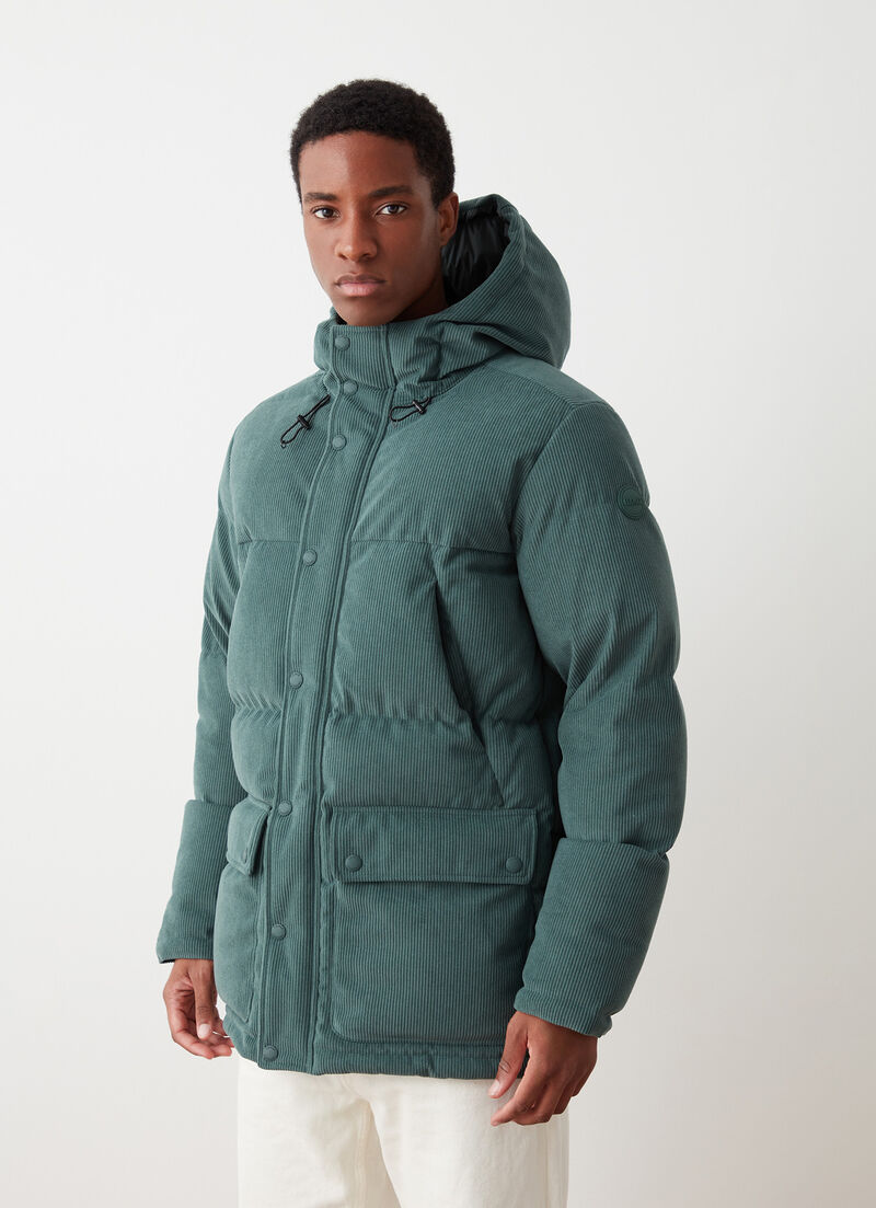 Waterproof corduroy down jacket