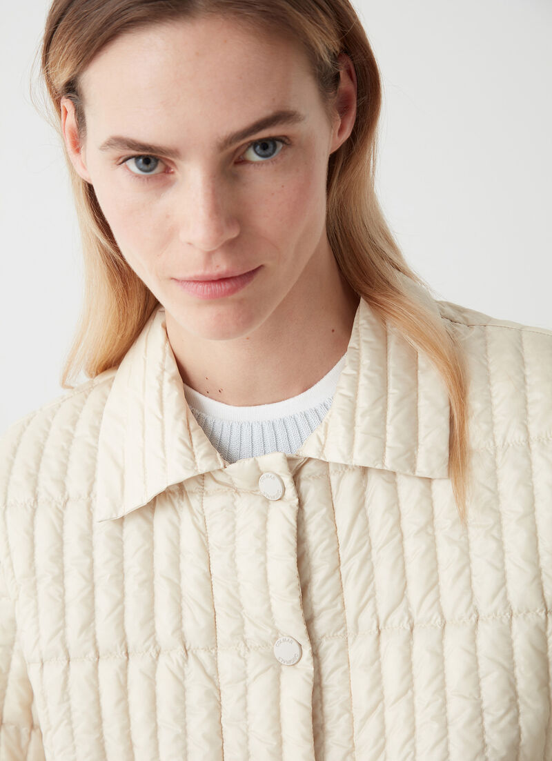 Shiny ultralight down jacket