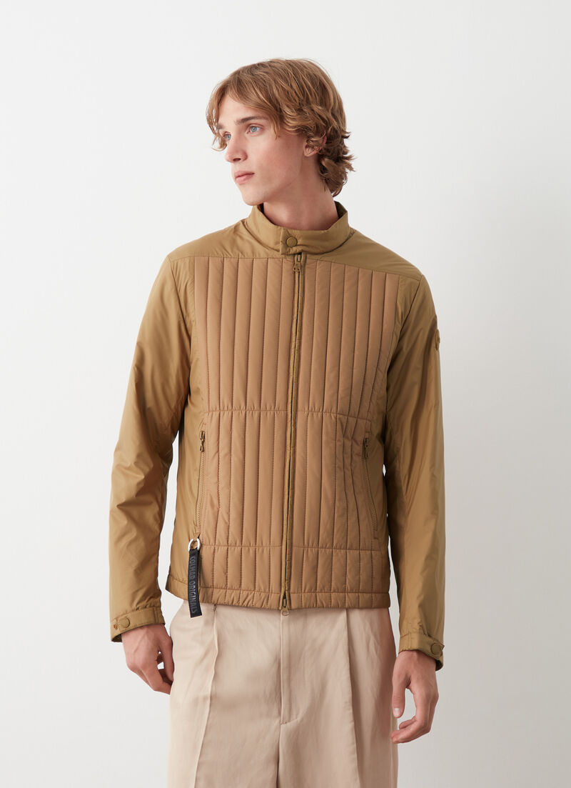 Biker jacket with wad padding