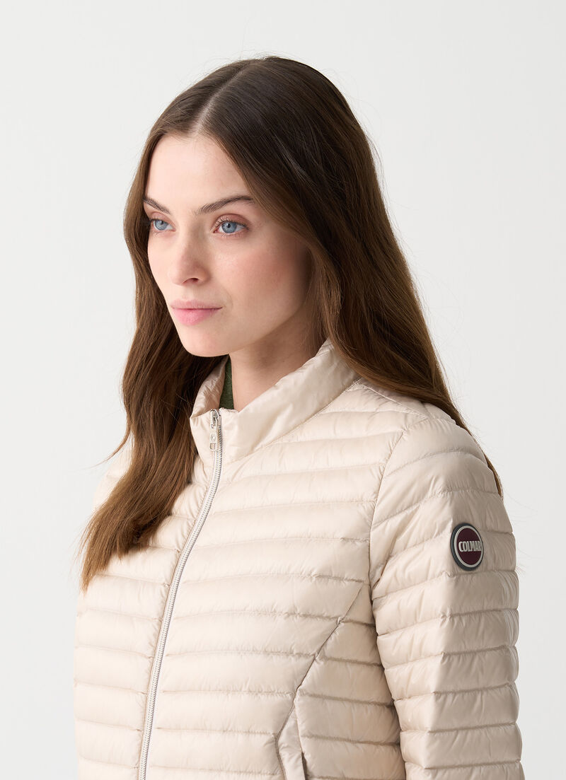 Quilted down-padded cape