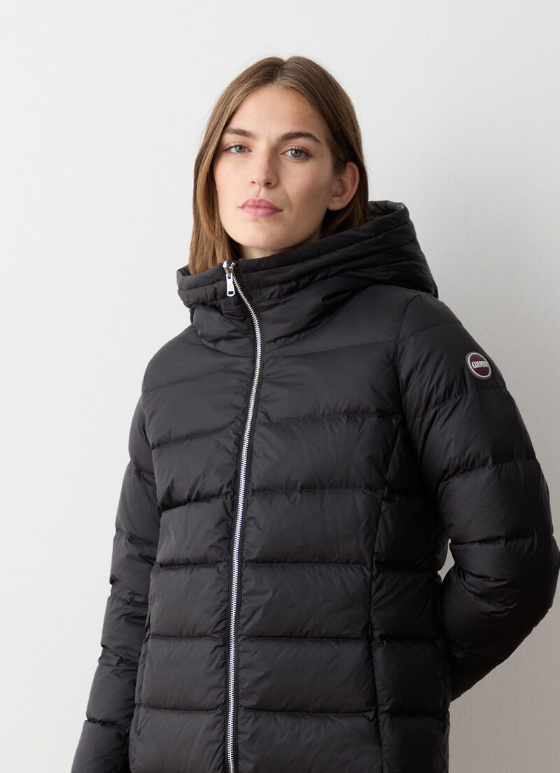 Reversible hooded quilted jacket
