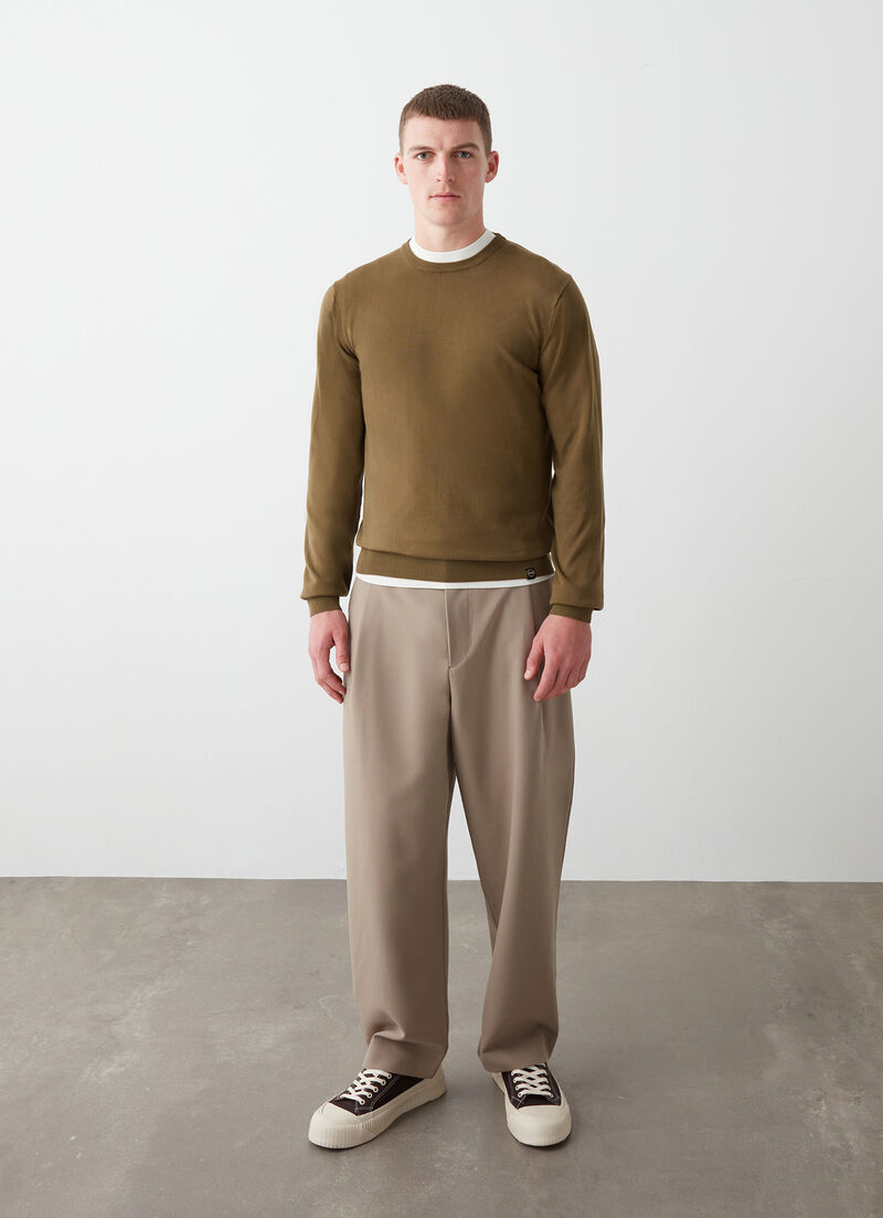 Faded crew-neck pullover