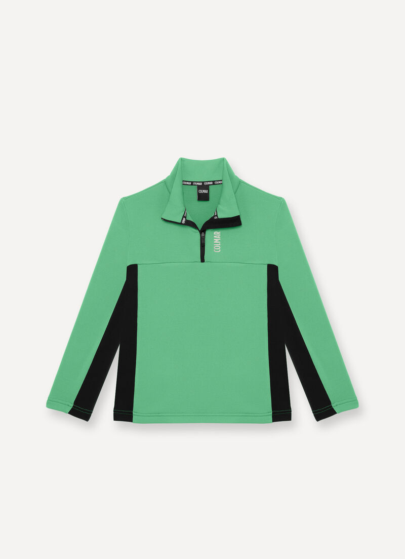 Boys’ half-zip ski sweatshirt