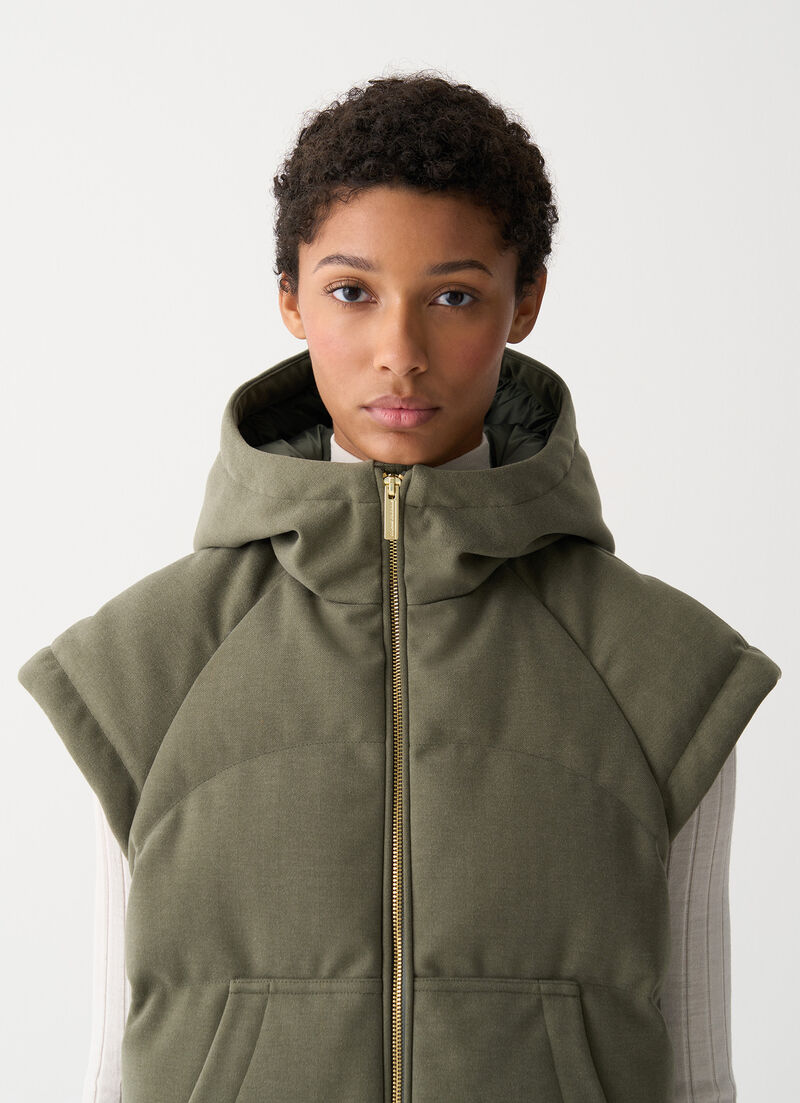 Gilet with chevron design