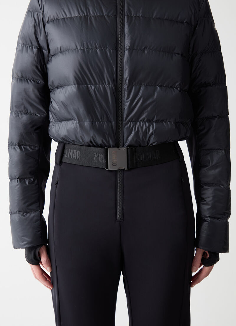 Softshell and down ski suit