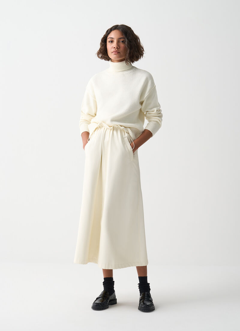 Loose polo-neck jumper