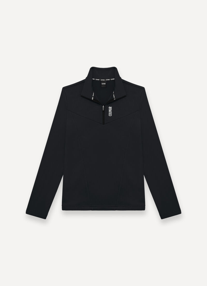 Half-zip stretch ski fleece