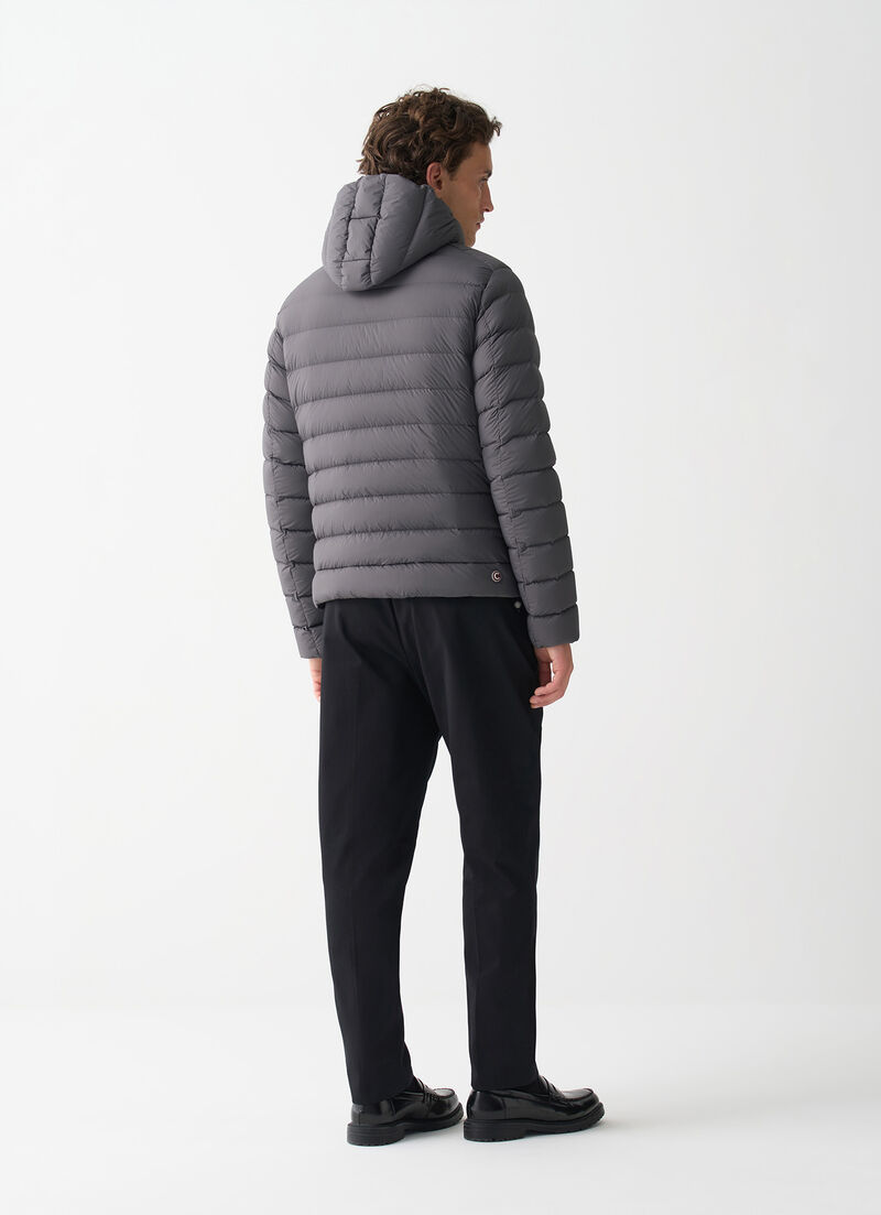 Down jacket with hood