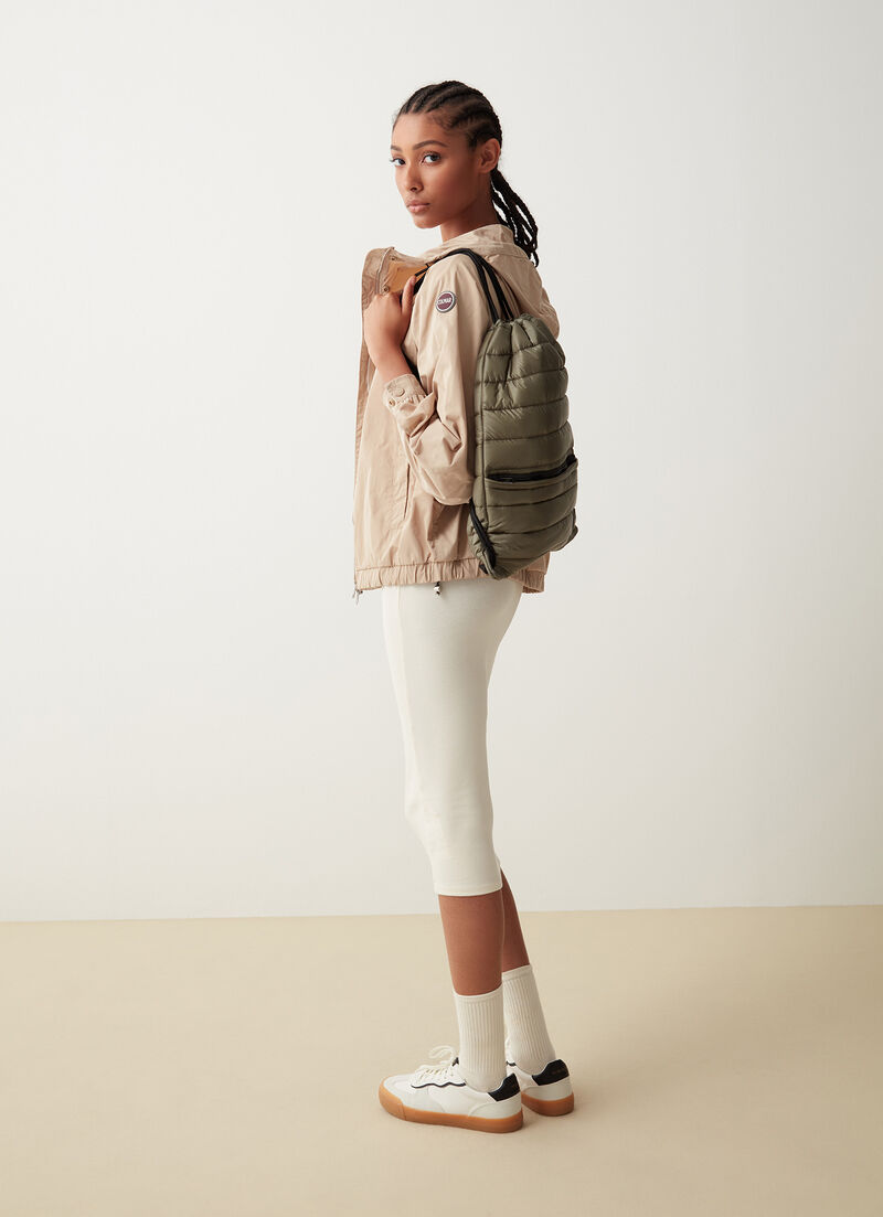 Padded and quilted backpack bag