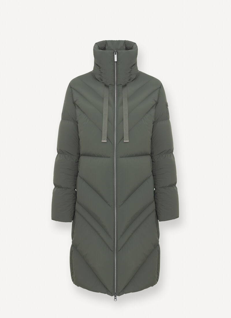 Long stretch down jacket