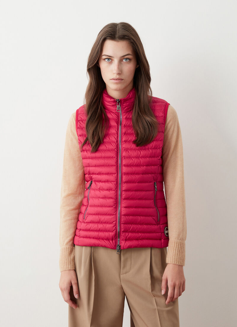 Quilted down vest