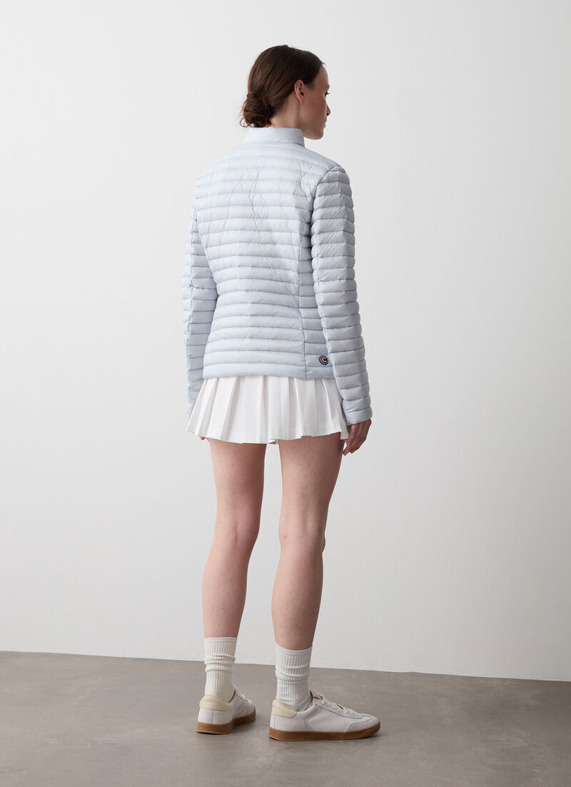 Padded collar down jacket