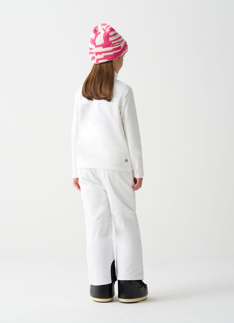 Girl's ski fleece with teddy insert