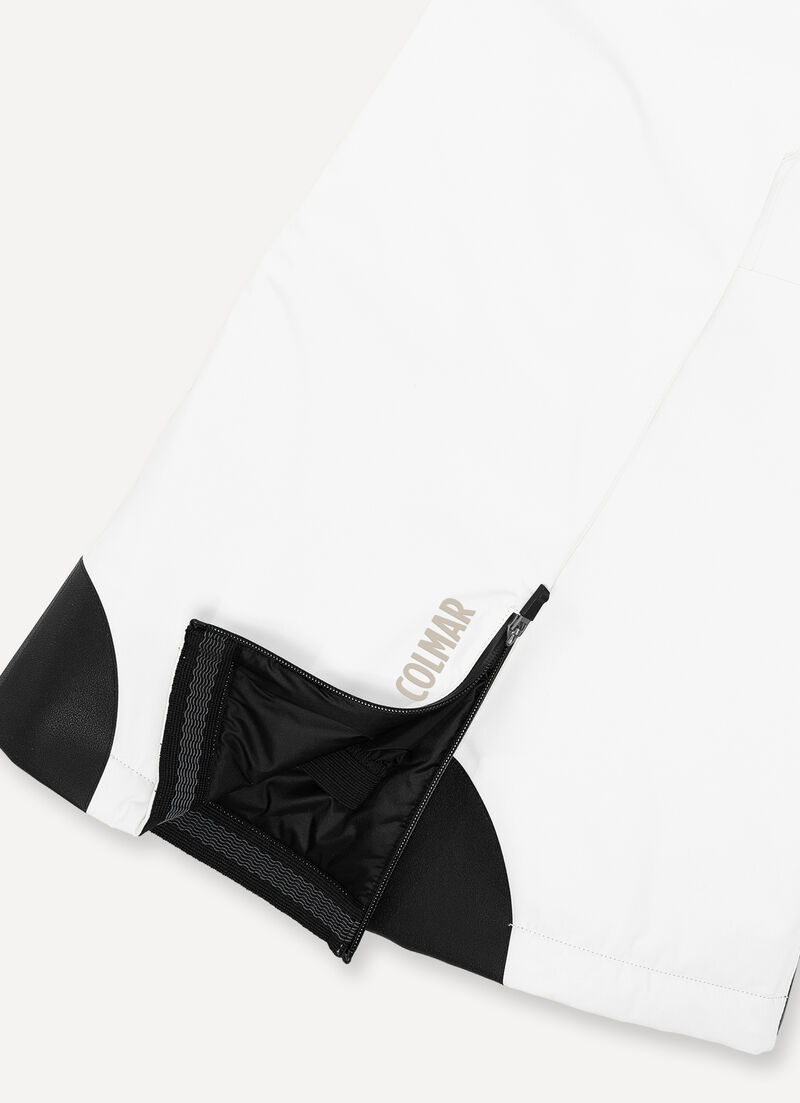 Padded ski pants with belt