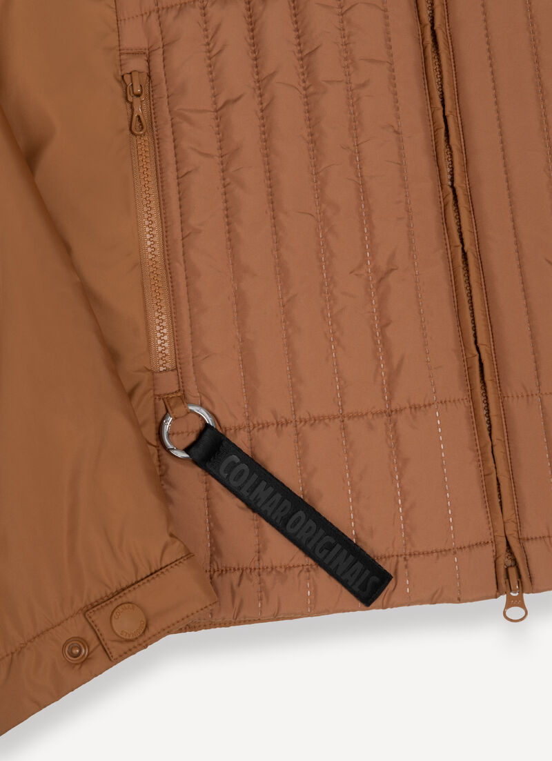 Biker jacket with wad padding