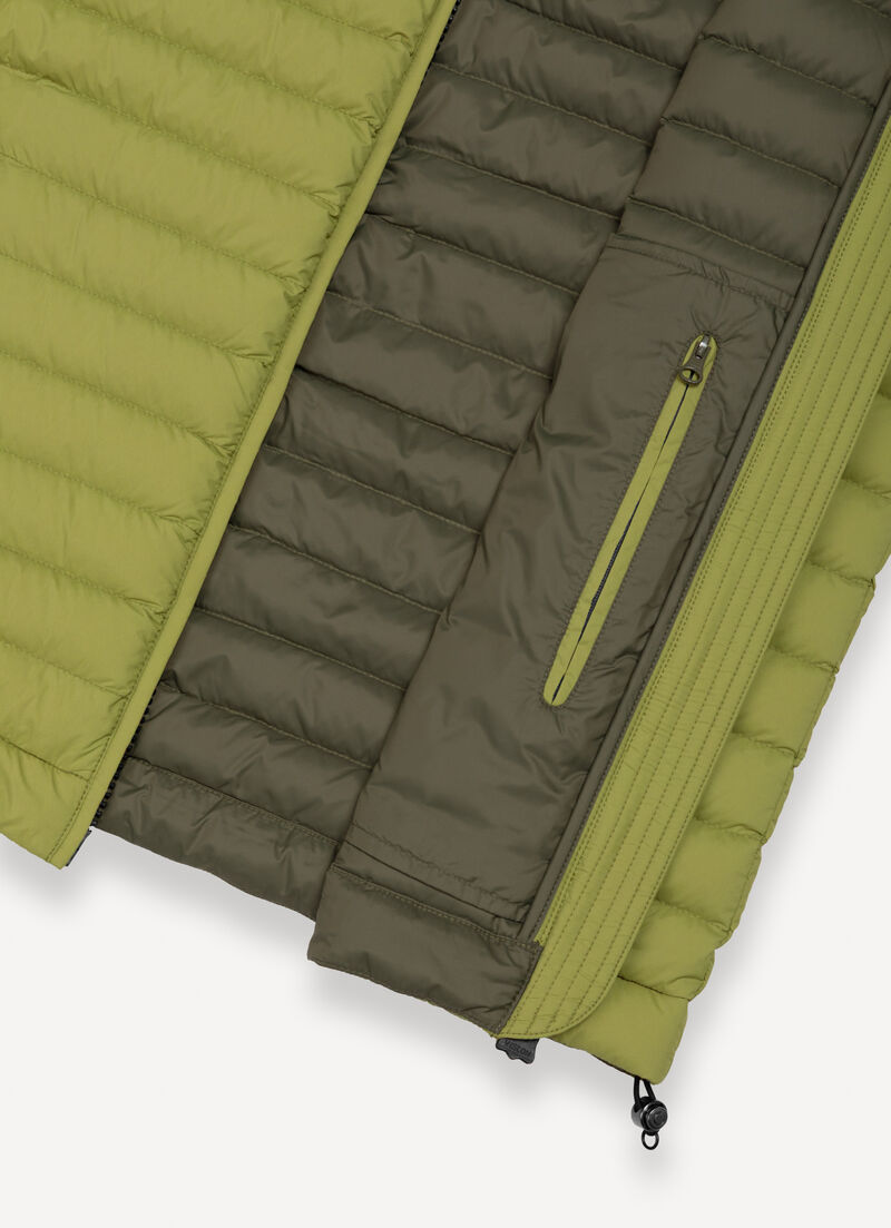 Light down vest with drawstring