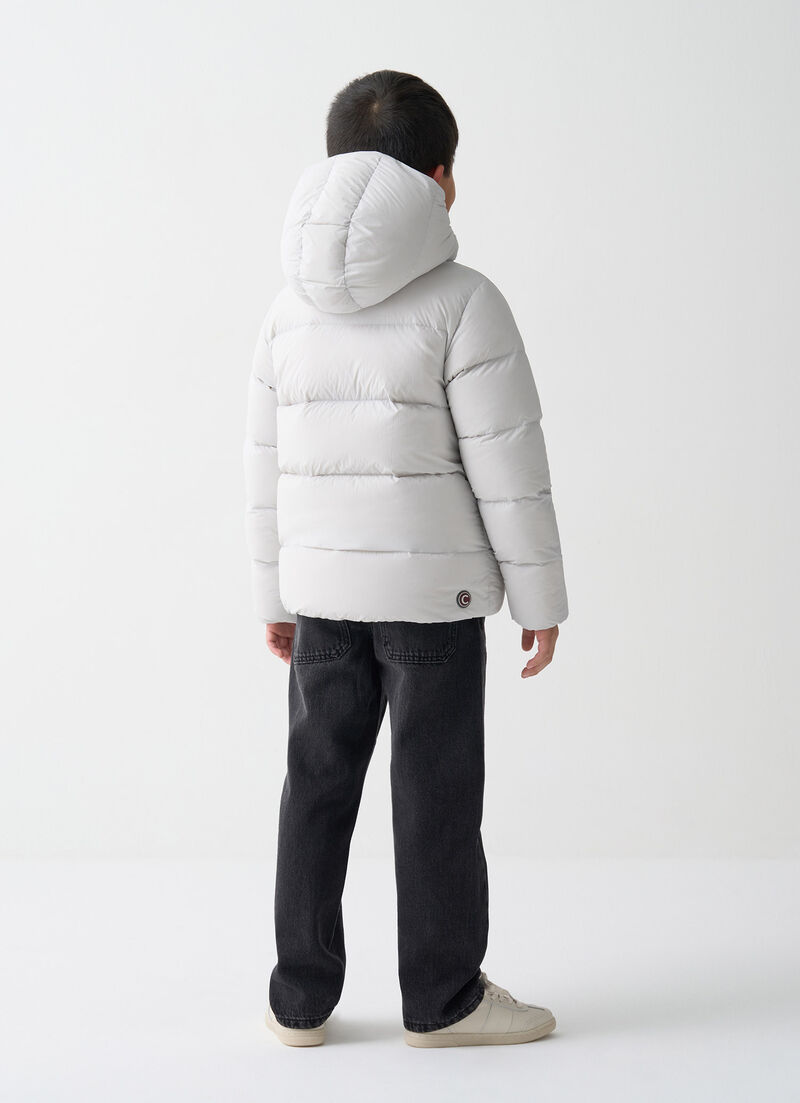 Reversible hooded quilted jacket
