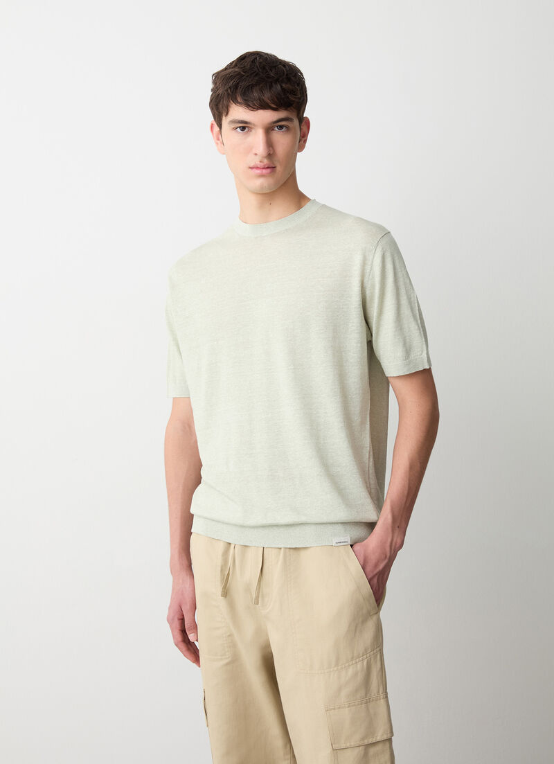 Lightweight linen and cotton sweater
