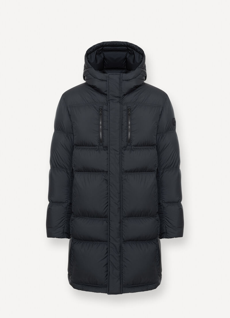 Long puffy down jacket