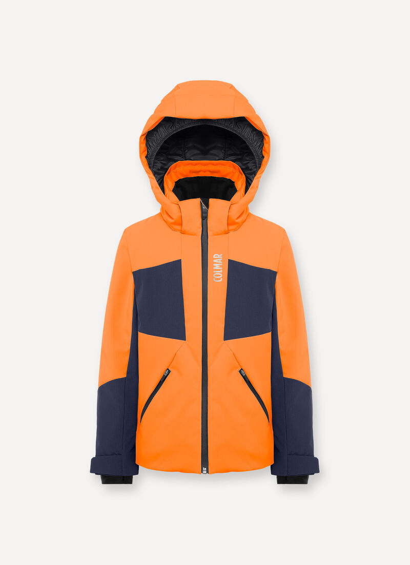 Boys’ colourblock ski jacket