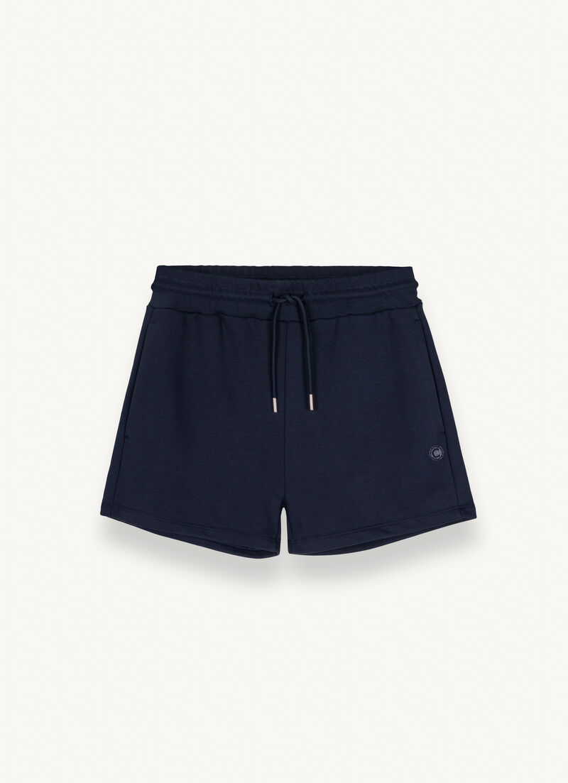 Cotton-blend fleece shorts