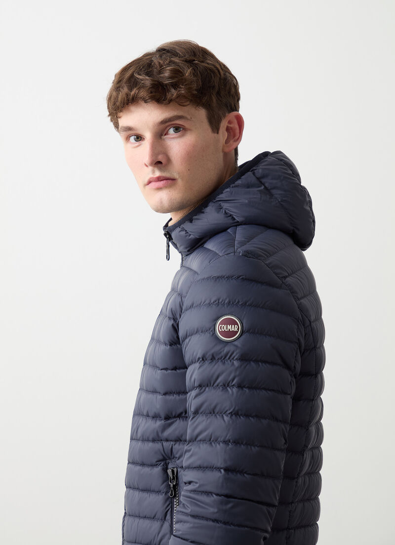 Autumn down jacket with hood