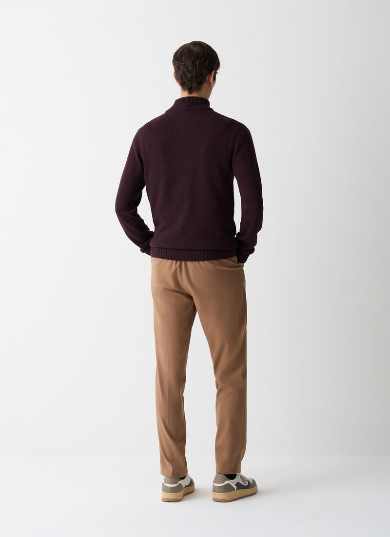 Branded half-zip pullover