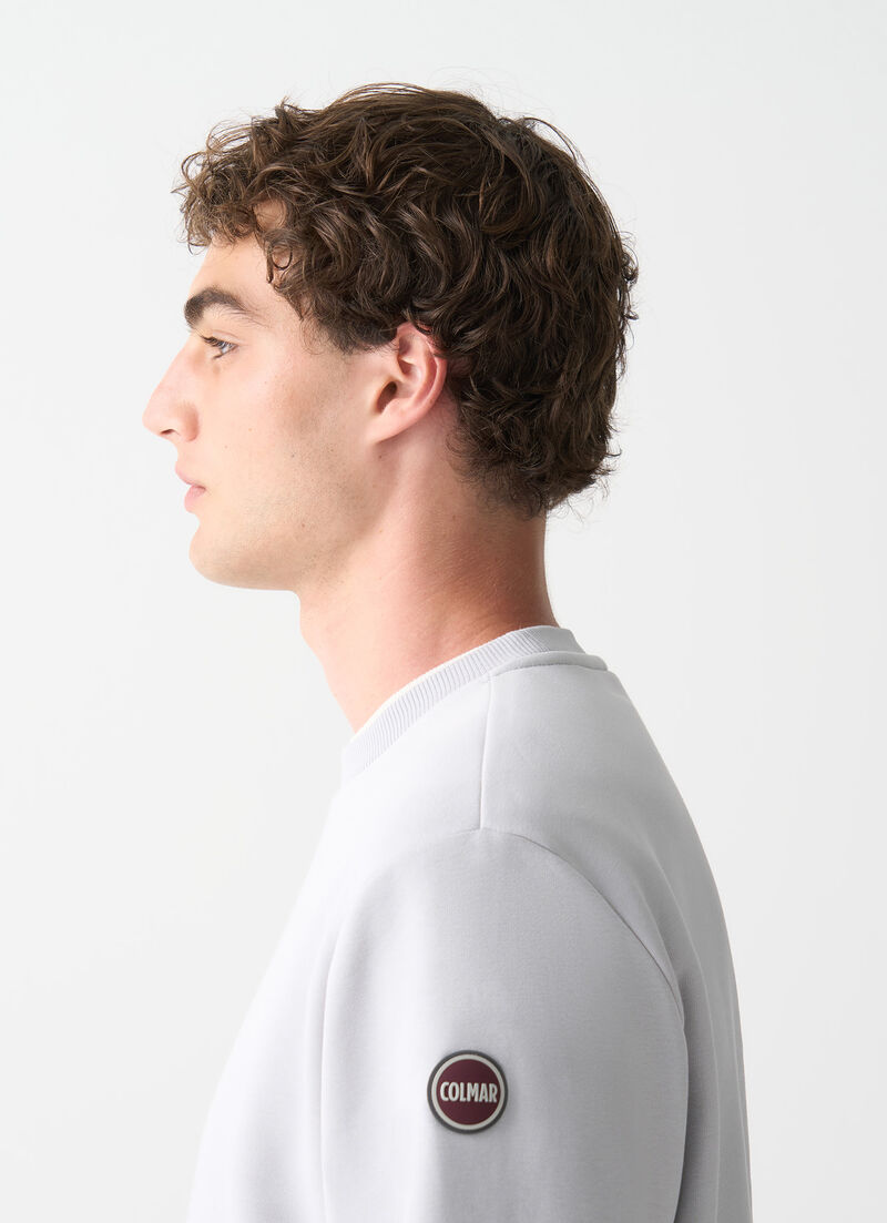 Cotton crew-neck sweatshirt