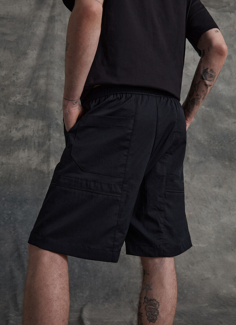 Bermuda shorts with elasticated waist