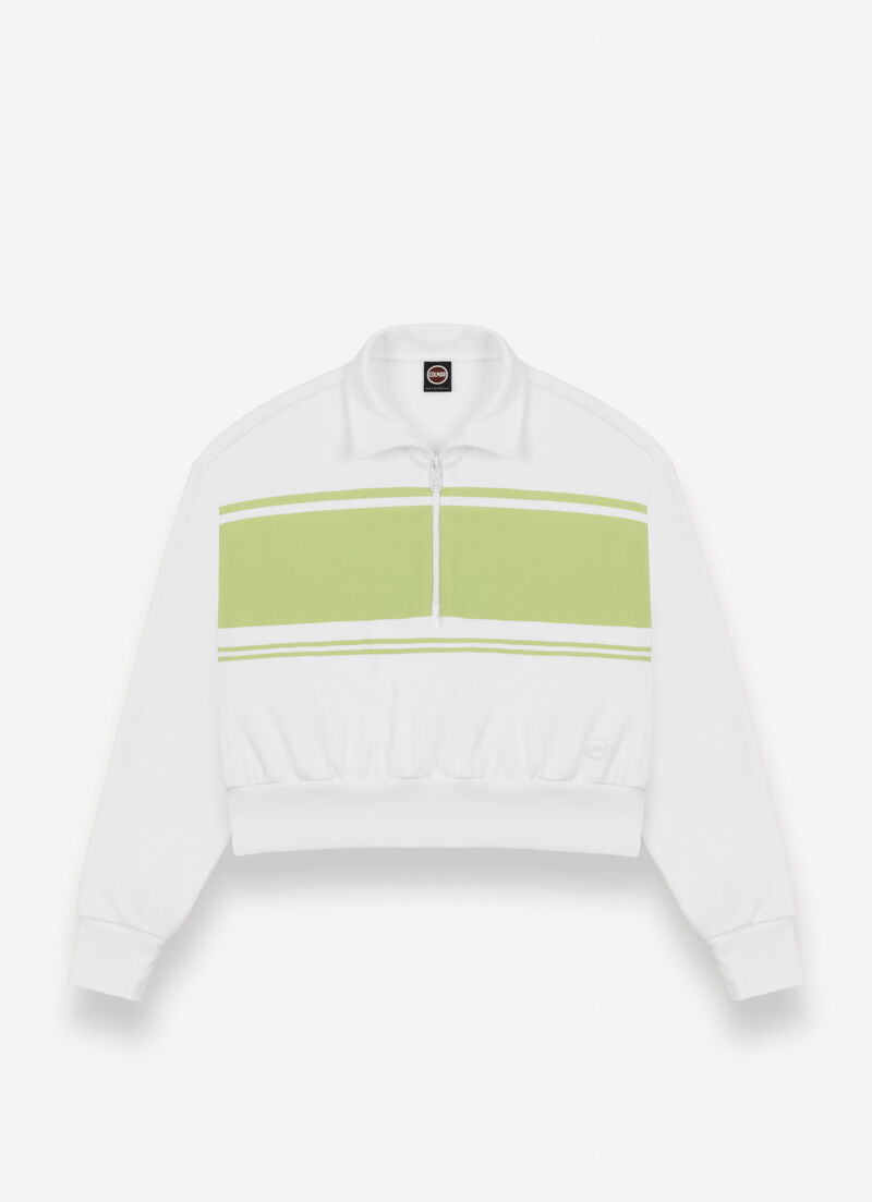 Cropped relaxed-fit sweatshirt