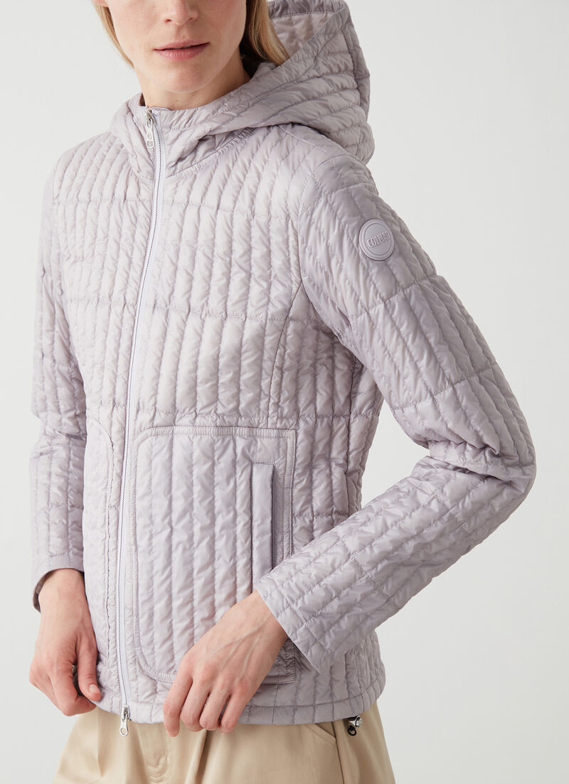 Shiny ultralight down jacket