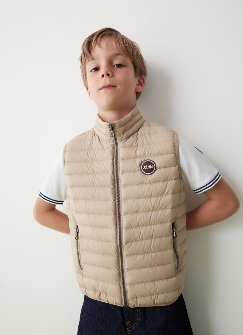 Quilted down gilet