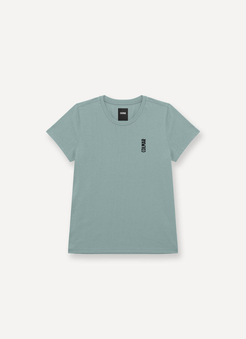 Crew-neck cotton-blend T-shirt