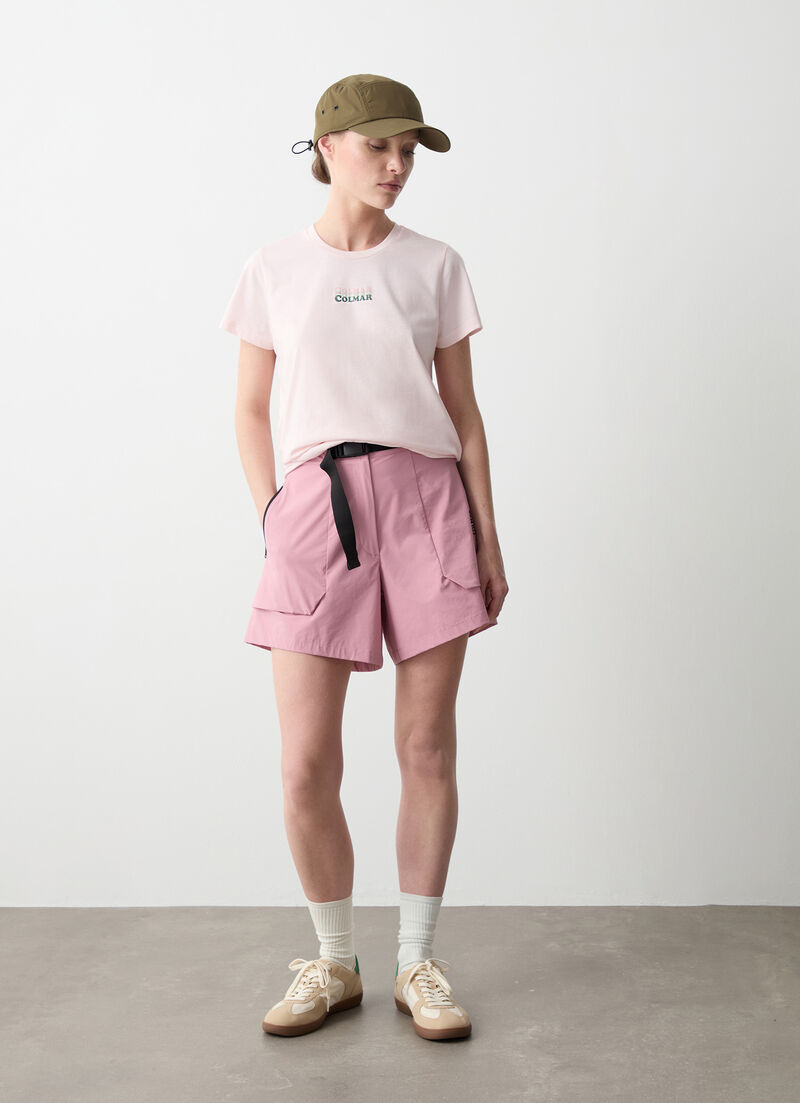 Short-sleeved branded T-shirt