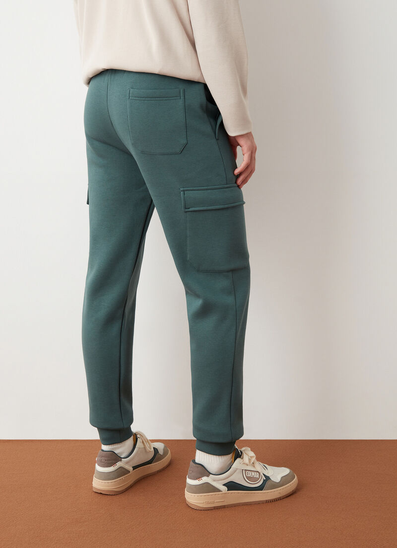 Fleece cargo pants
