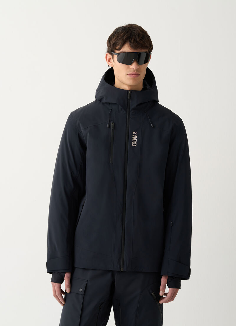 3-layer ski jacket with quilted lining