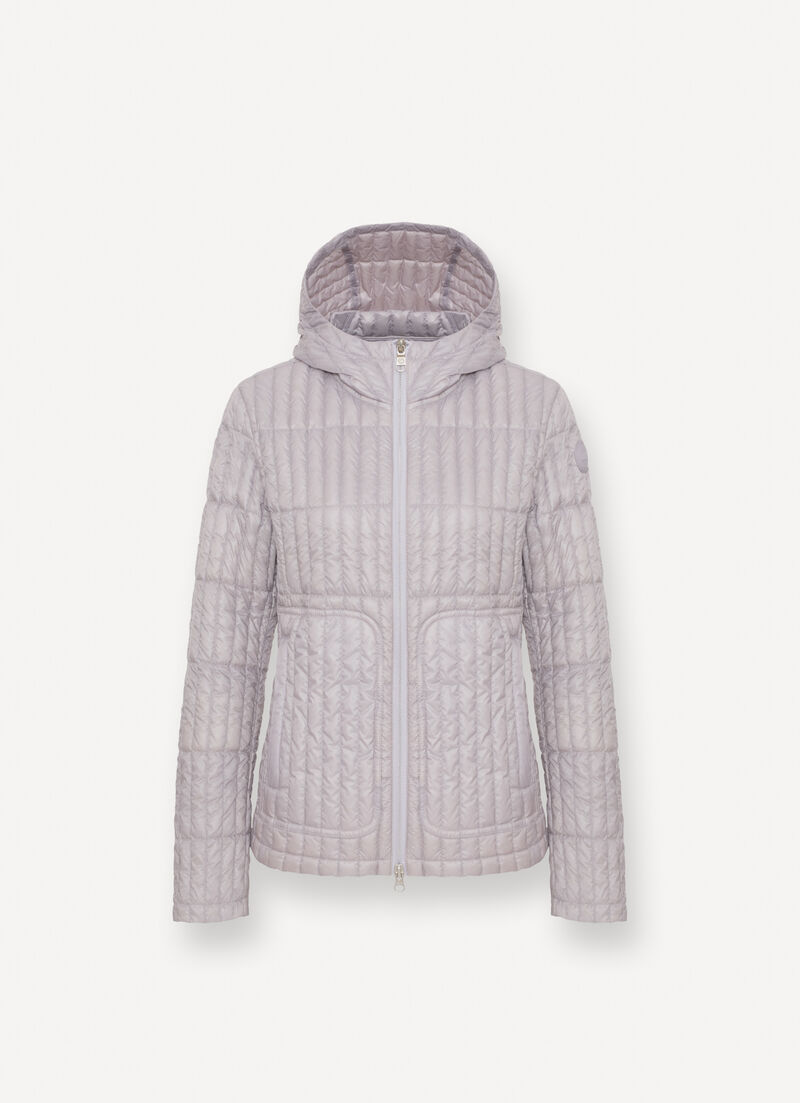 Shiny ultralight down jacket