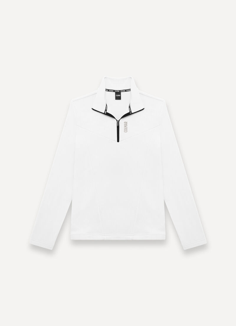 Half-zip stretch ski fleece