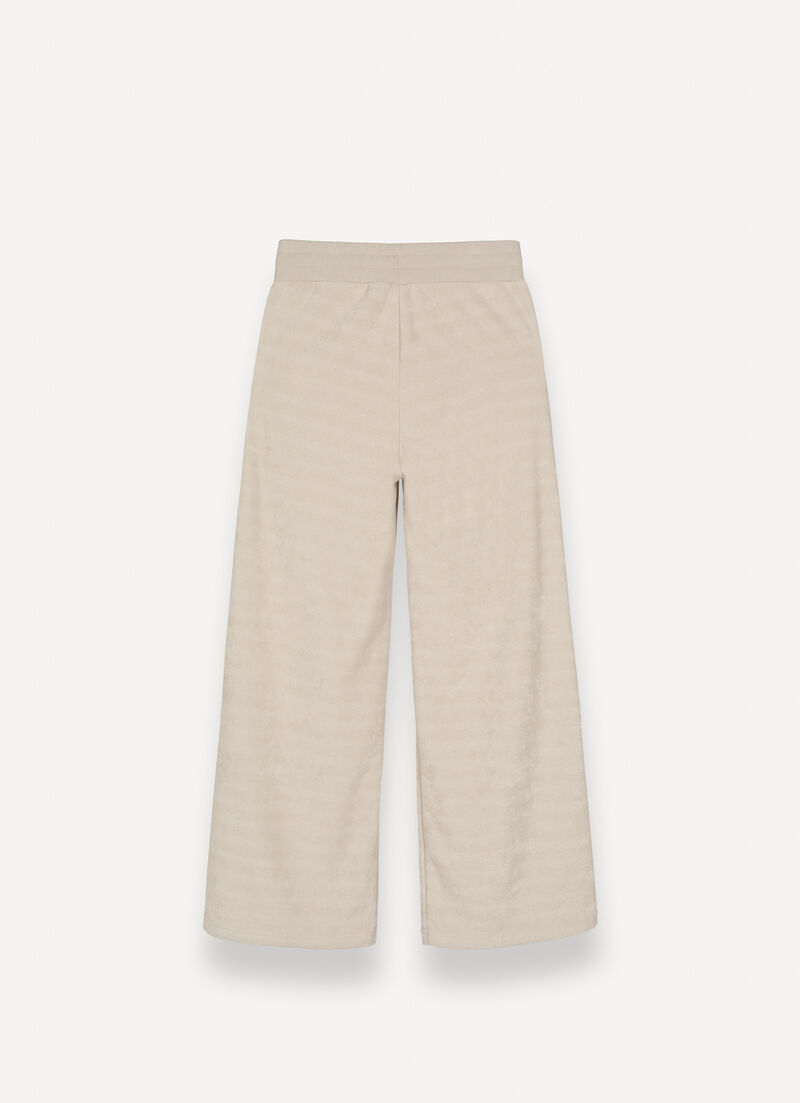 Bouclé palazzo trousers