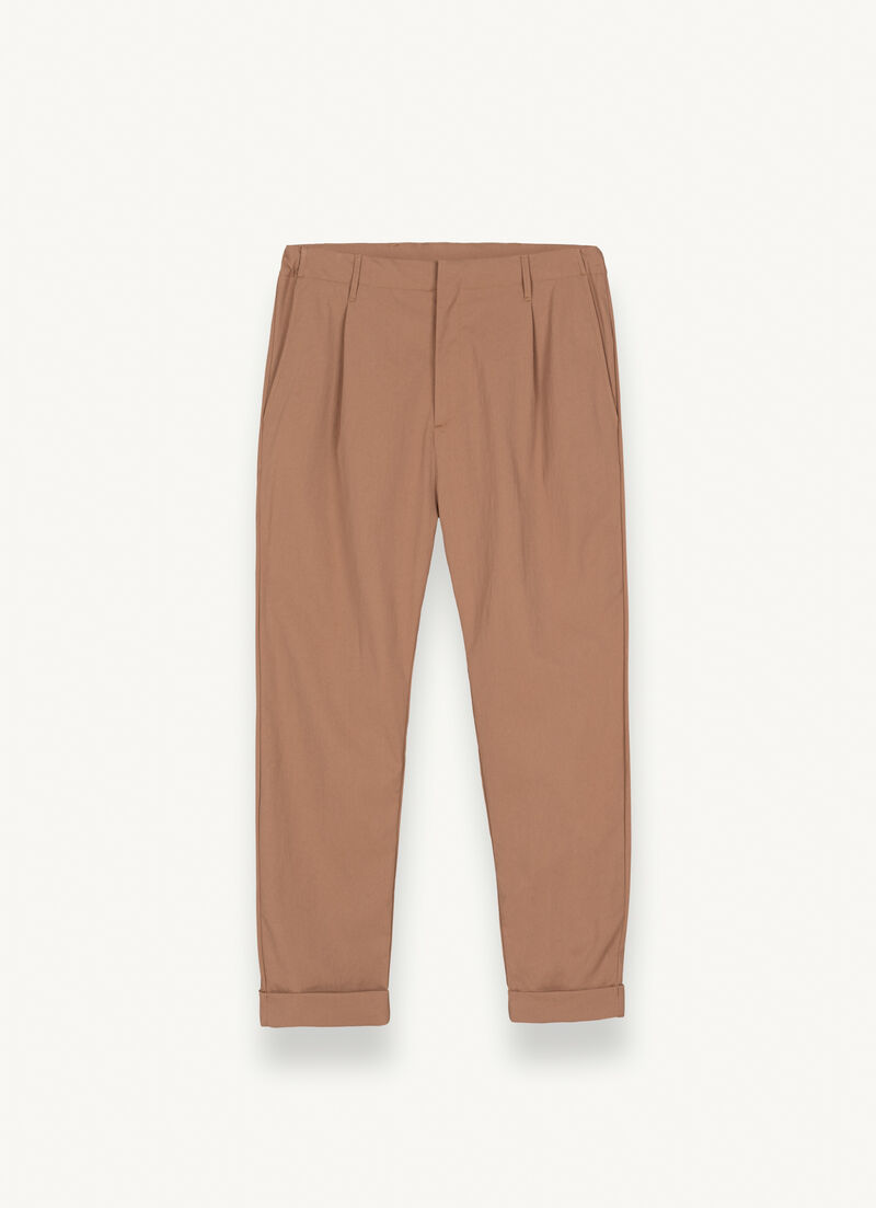 Stretch technical fabric trousers
